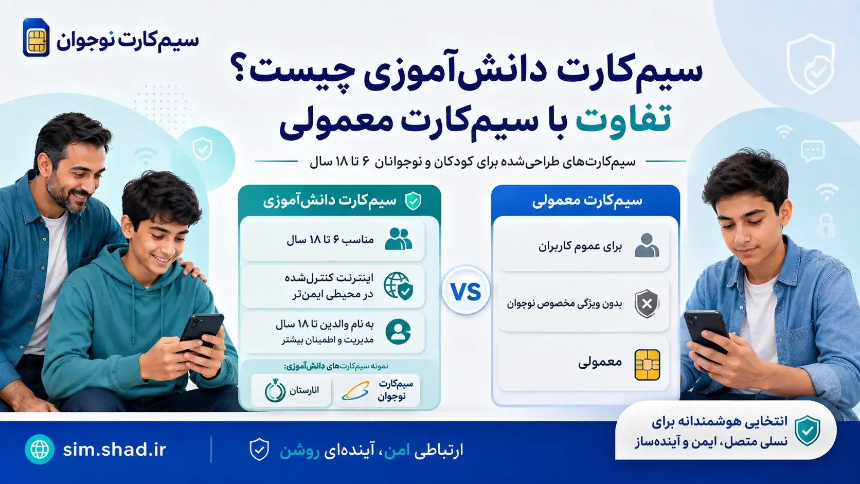 سیمکارت دانشآموزی و تفاوت آن با سیمکارت معمولی