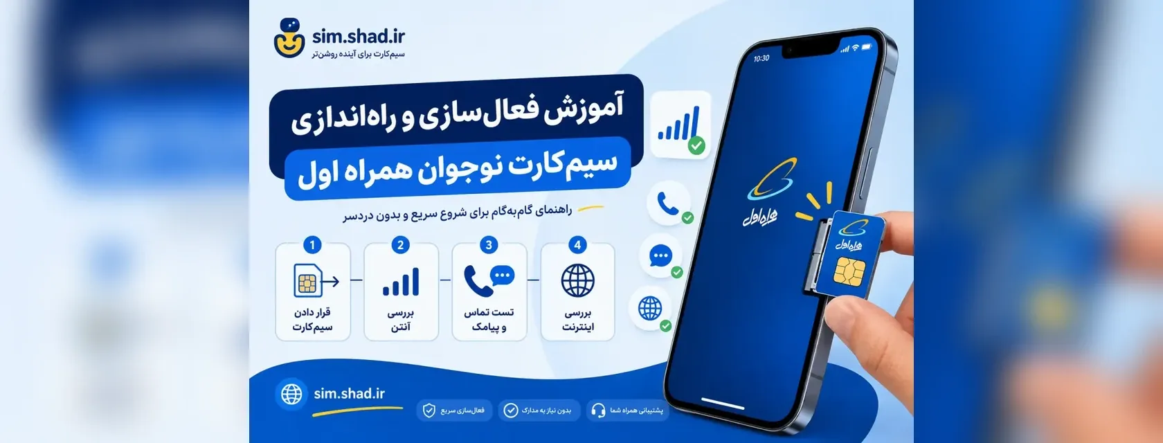 آموزش فعال‌سازی و راه‌اندازی سیم‌کارت نوجوان همراه اول